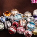 wholesale High quality round metal aluminum 12mm beads